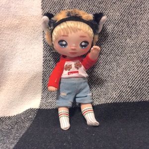 Cute tiger doll fun to bring to a friends house Clothes comes off